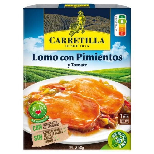 LOMO CON PIMIENTO Y TOMATE CARRETILLA